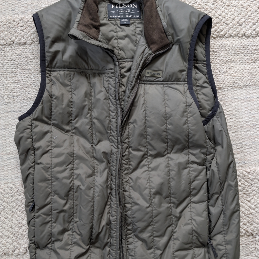 Filson Quilted Insulated Vest in Olive
